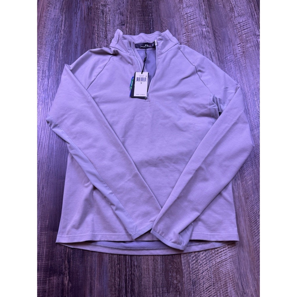 RLX Ralph Lauren 1/4 Zip Golf Pullover Long Sleeve Soft Grey Men S NWT